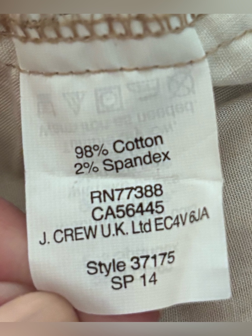 J.Crew Bermuda Shorts in Tan size 4 pockets front side and back zipper fly - Picture 5 of 8